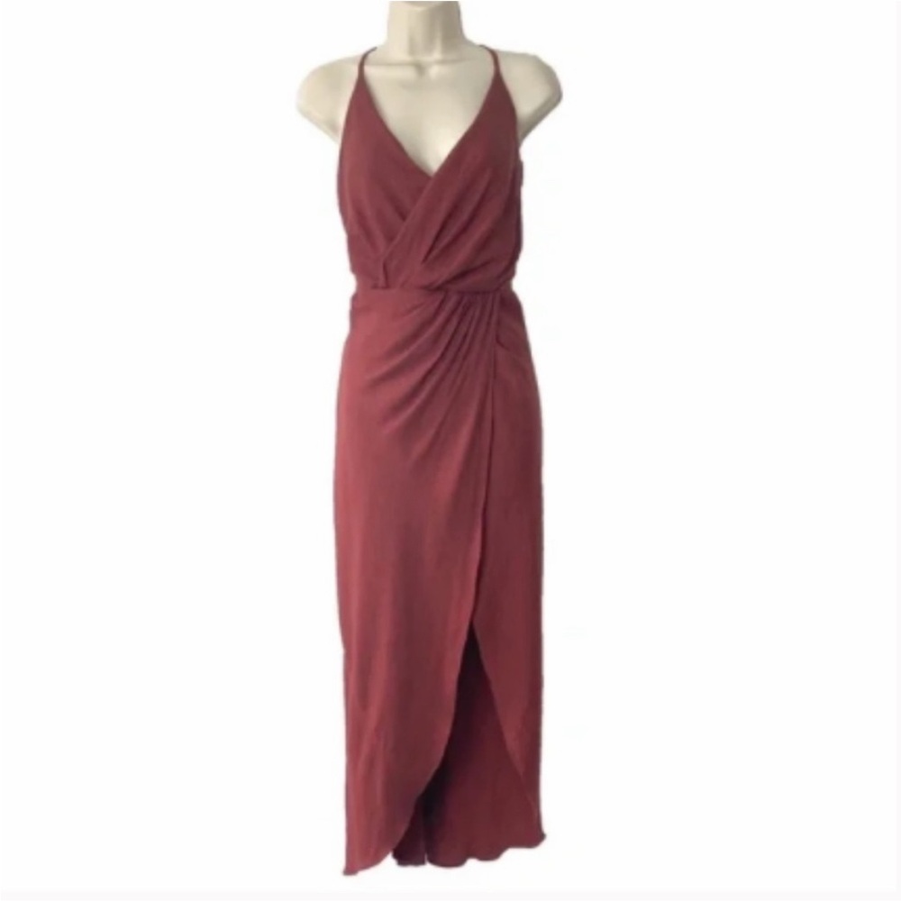 Joie Backless Sleeveless Dress in Rose
